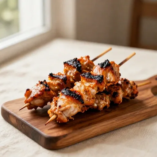 Photo de : Brochette de poulet