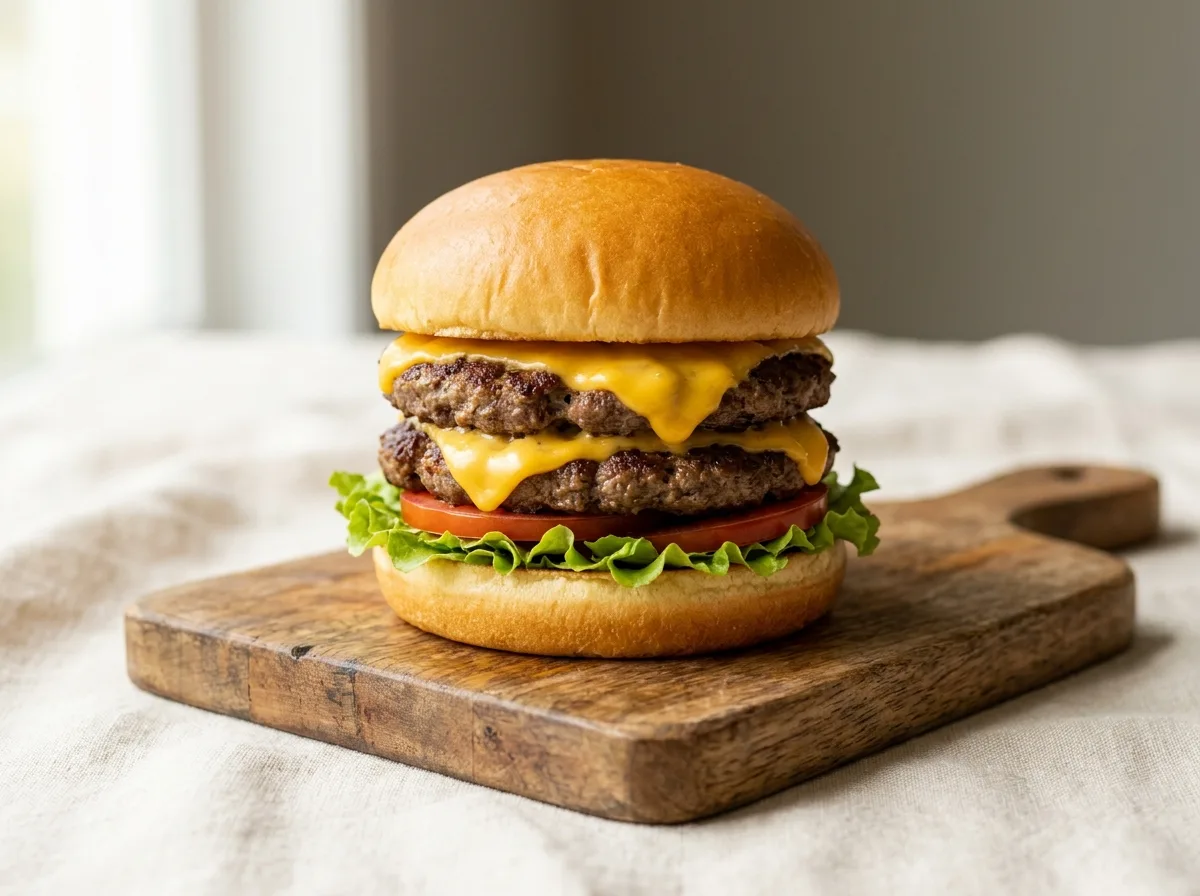 Photo de : Burger double steak