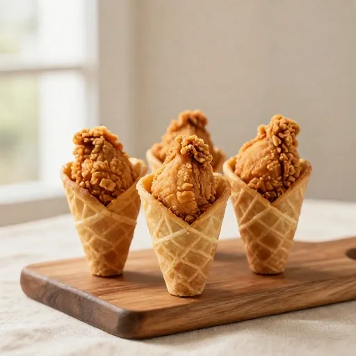Photo de : Cornet au poulet